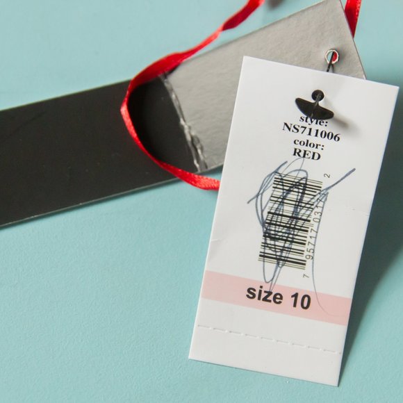 NEW Nicole Miller Studio Vintage Red Off Shoulder Choker Neck Sheath Dress Sz 10 - Picture 3 of 10